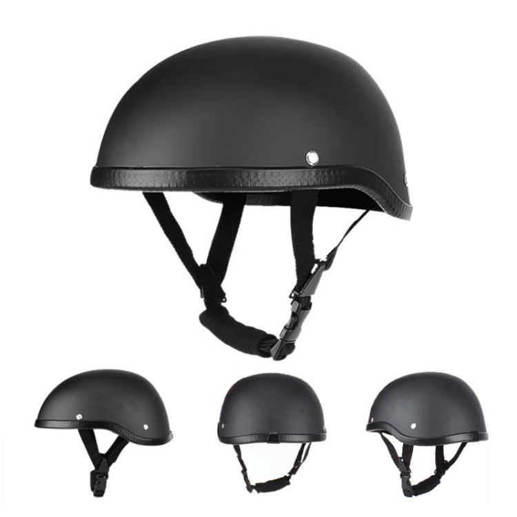 BSDDP A0315 Summer Scooter Half Helmet(Matte Black) - Protective Helmet & Masks by BSDDP | Online Shopping UK | buy2fix