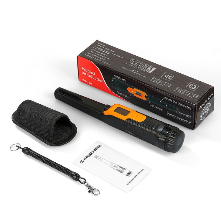 HS-12 Outdoor Handheld Treasure Hunt Metal Detector Positioning Rod(Black Orange) - Consumer Electronics by buy2fix | Online Shopping UK | buy2fix