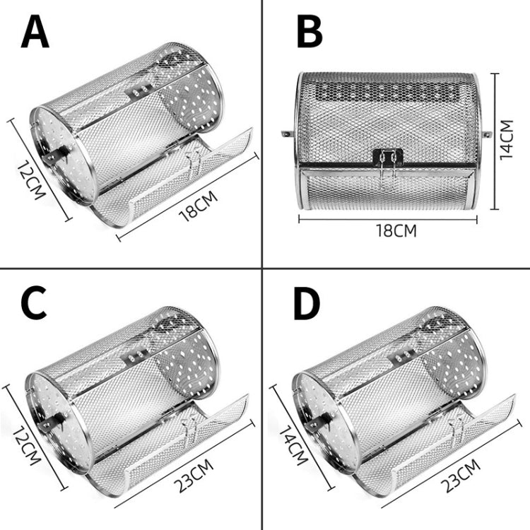 A Type 12 x18cm  Stainless Steel Roasting Cage Oven Peanut Chestnut Cage - Home & Garden by buy2fix | Online Shopping UK | buy2fix