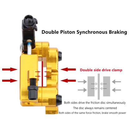 1 Pair IIIPRO Flat Mount Road Calipers Bilateral Brakes(Red) - Outdoor & Sports by IIIPRO | Online Shopping UK | buy2fix