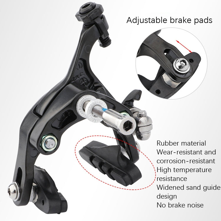 Meroca Bicycle Aluminum Alloy C Brake, Color: Black Front+Rear - Outdoor & Sports by MEROCA | Online Shopping UK | buy2fix