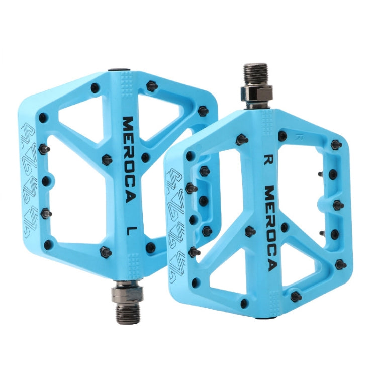 MEROCA Mountain Bike Nylon Pedal(Sky Blue) - Outdoor & Sports by MEROCA | Online Shopping UK | buy2fix