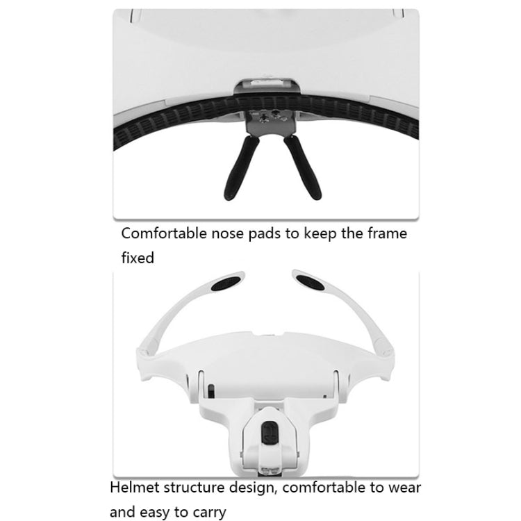 9892B2 1X / 1.5X / 2X / 2.5X / 3.5X Multifunctional Head Mounted Magnifier - Consumer Electronics by buy2fix | Online Shopping UK | buy2fix