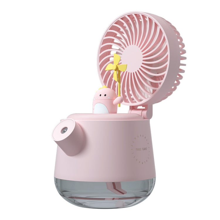 A04a USB Cute Pet Kettle Spray Desktop Fan(Pink Small Dinosaur) - Consumer Electronics by buy2fix | Online Shopping UK | buy2fix