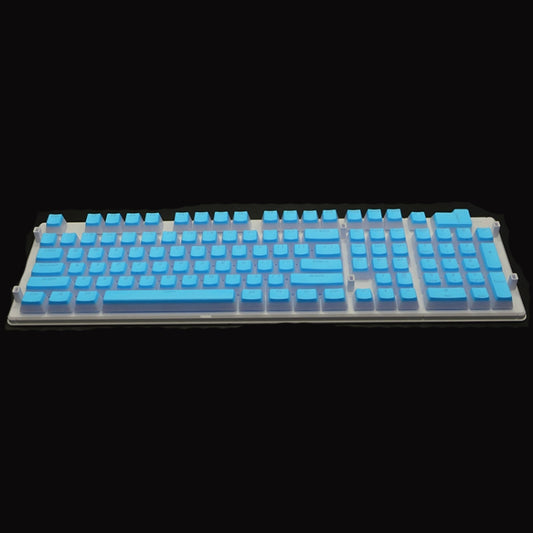 Pudding Double-layer Two-color 108-key Mechanical Translucent Keycap(Sky Blue) by buy2fix