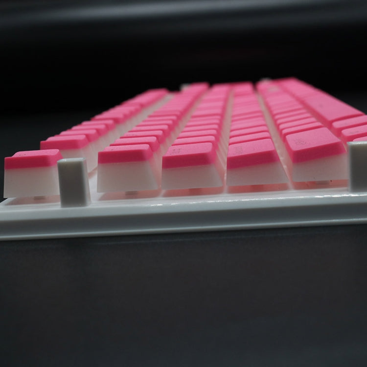 Pudding Double-layer Two-color 108-key Mechanical Translucent Keycap(Cyan) - Silicone / Sticker by buy2fix | Online Shopping UK | buy2fix