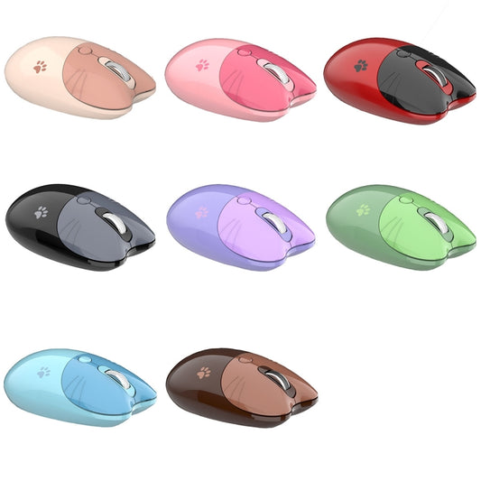 M3 3 Keys Cute Silent Laptop Wireless Mouse, Spec: Wireless Version (Vitality Pink) by buy2fix