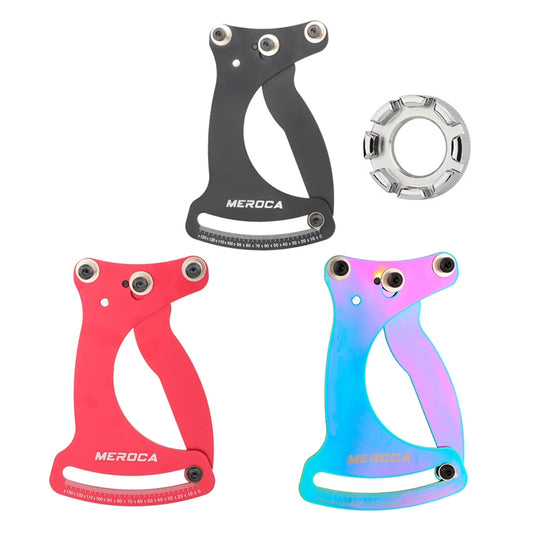 MEROCA Bicycle Ring Calibration Tool Spoke Tension Tube Wheel Set Steel Wire, Color: Colorful+Wrench by MEROCA