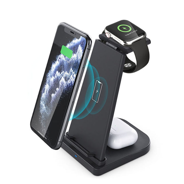 QGeeM QG-WC05 3 In 1 Portable Detachable Wireless Charger(Black) - Wireless Charger by QGeeM | Online Shopping UK | buy2fix