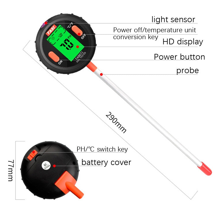 TASI Soil Test Instrument PH Test Pen Home PH Test Instrument, Specification: TA8672 - Consumer Electronics by TASI | Online Shopping UK | buy2fix