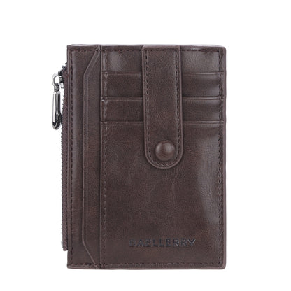 BAELLERRY  K9149  Multi-Card Buckle Zip Coin Pocket Thin Card Holder(Coffee) - Home & Garden by BAELLERRY | Online Shopping UK | buy2fix