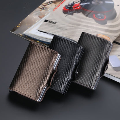 Baellerry K9172 RFID Double Aluminum Box Card Holder Automatic Pop-up Card Holder(Black) by Baellerry