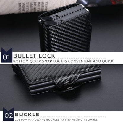 Baellerry K9172 RFID Double Aluminum Box Card Holder Automatic Pop-up Card Holder(Black) by Baellerry