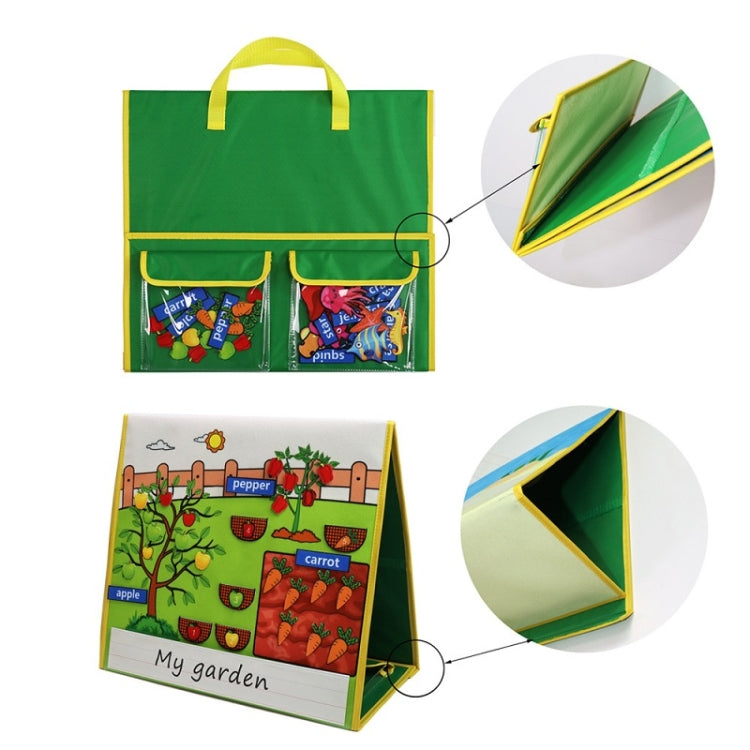 Story Theme Portable Felt Board Classroom Desktop Auxiliary Teaching Kids(Fruit Vegetable Theme) - Early Education Toys by buy2fix | Online Shopping UK | buy2fix