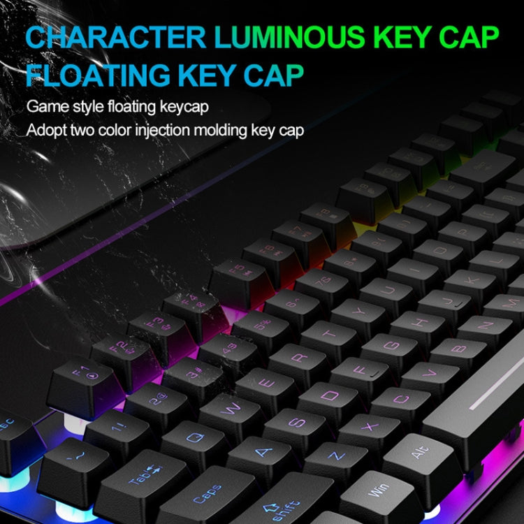 ZIYOU LANG T87 Gaming Luminous Wireless Keyboard and Mouse Set(Blue) - Wireless Keyboard by ZIYOU LANG | Online Shopping UK | buy2fix