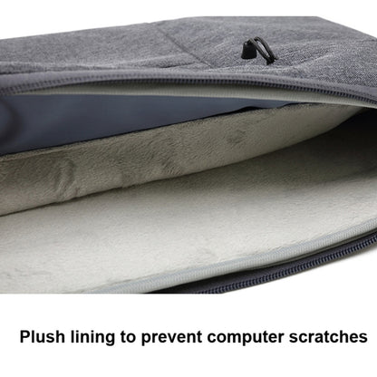 Zipper Type Polyester Business Laptop Liner Bag, Size: 14 Inch(Light Grey) - 14.1 inch by buy2fix | Online Shopping UK | buy2fix