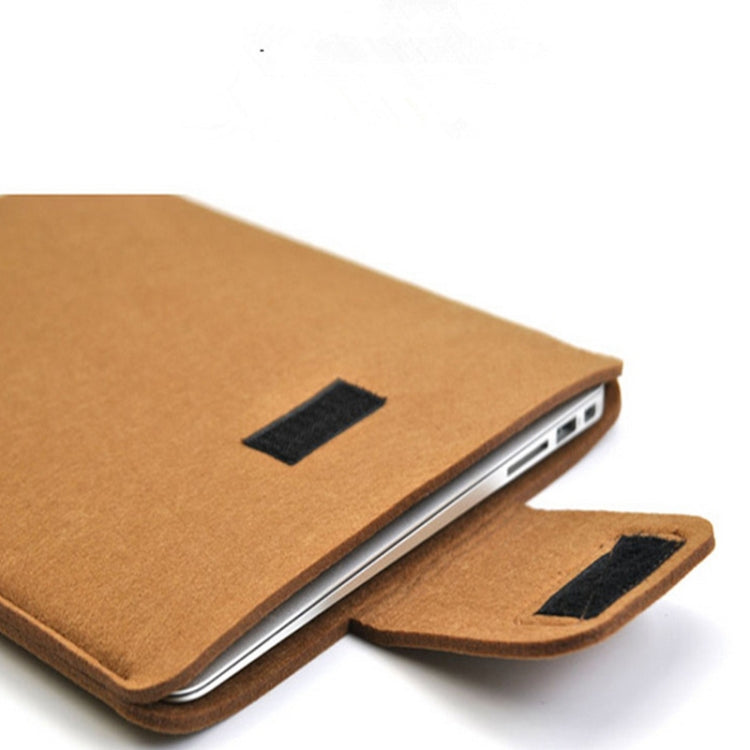 Vertical Felt Laptop Bag Tablet Sleeve Bag, Size: 13 Inch(Khaki) - 13.3 inch by buy2fix | Online Shopping UK | buy2fix