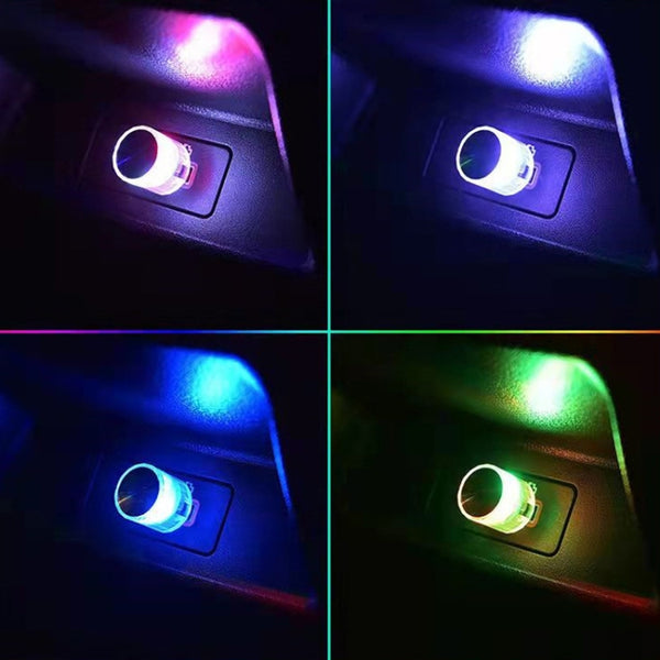 Car Decorative USB Universal LED Atmosphere Lamp, Color: Colorful Flash by buy2fix