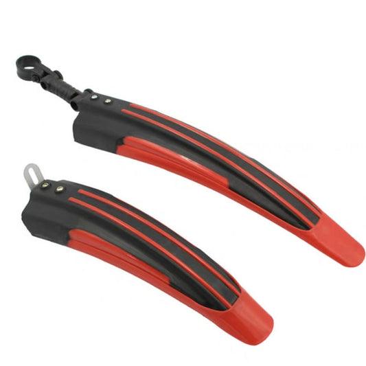 5 Sets  Dual Color Bicycle Mudguard Mountain Bike Fenders Set(Black Red) - Outdoor & Sports by buy2fix | Online Shopping UK | buy2fix