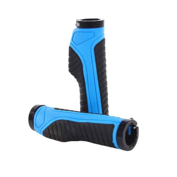 1 Pair Bicycle MTB Bike Handlebar Grips Rubber Anti-Slip Racing Bike Grip(Blue) - Outdoor & Sports by buy2fix | Online Shopping UK | buy2fix