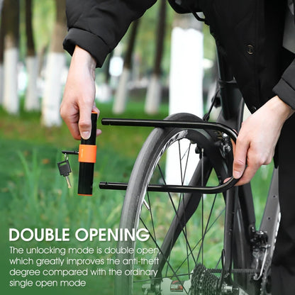 WEST BIKING Bicycle Carbon Steel Anti-Shear Anti-Theft U-Lock, Specification: Only Lock - Bicycle Locks & Bicycle Pumps by WEST BIKING | Online Shopping UK | buy2fix