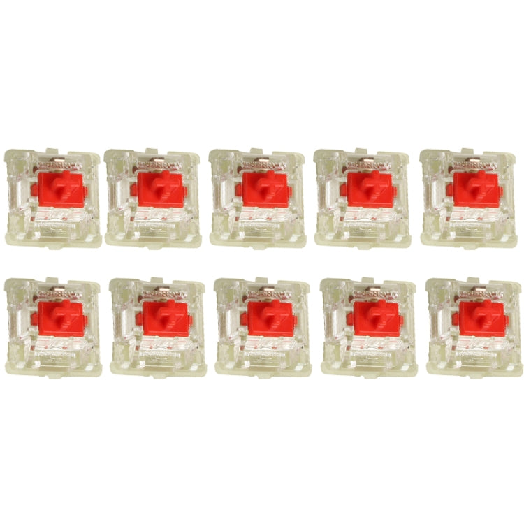 10PCS Cherry MX RGB Transparent Shaft Switch Mechanical Keyboard Triangular Shaft Body, Color: Red Shaft - Other by CHERRY | Online Shopping UK | buy2fix