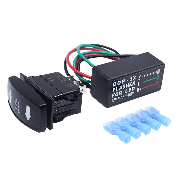 3 In 1 DOP-3X Motorcycle Flash LED Turning Light Controller - In Car by buy2fix | Online Shopping UK | buy2fix