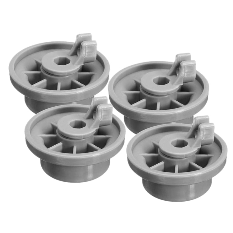 4 PCS Wheels for Bosch Siemens Neff 165314 Dishwasher Accessories(Light Grey) - Home & Garden by buy2fix | Online Shopping UK | buy2fix