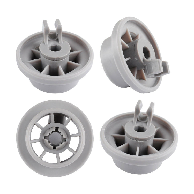 4 PCS Wheels for Bosch Siemens Neff 165314 Dishwasher Accessories(Light Grey) - Home & Garden by buy2fix | Online Shopping UK | buy2fix