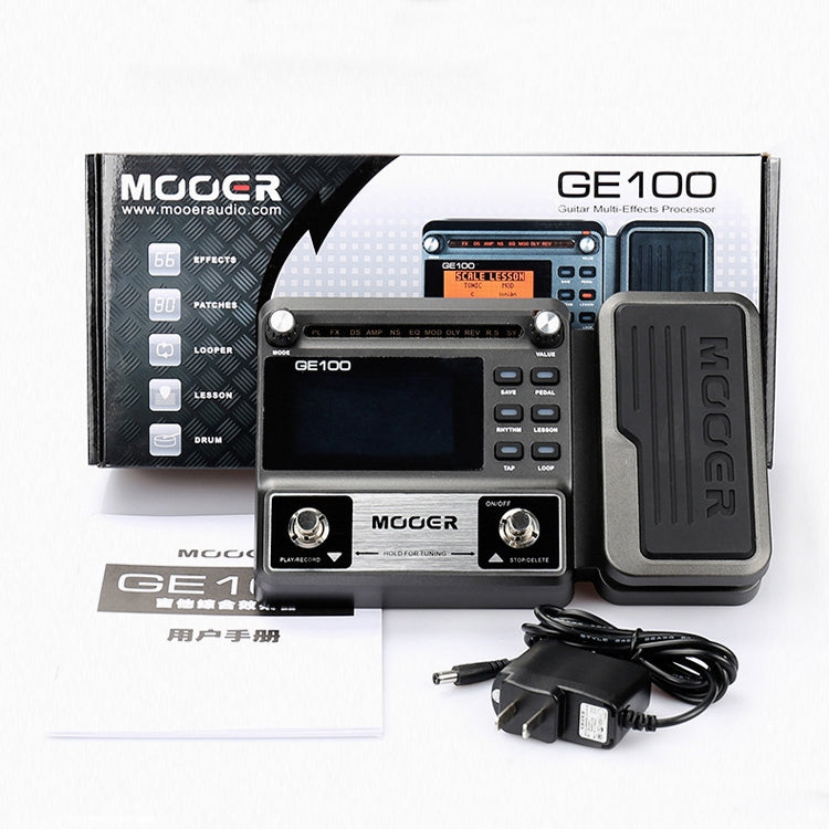 MOOER Electric Guitar Integrated Effect Recording 180s, CN Plug(GE100) - Guitar Tuner by buy2fix | Online Shopping UK | buy2fix