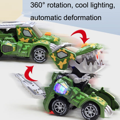 HG-884 Spray Deformation Dinosaur Fighting Vehicle Light Music Automatic Rotating Children Toys(Yellow) - Model Toys by buy2fix | Online Shopping UK | buy2fix