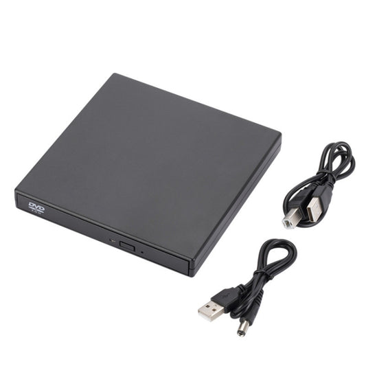 External USB2.0 DVD Optical Drive Notebook Desktop All-In-One CD Burner(Black) by buy2fix