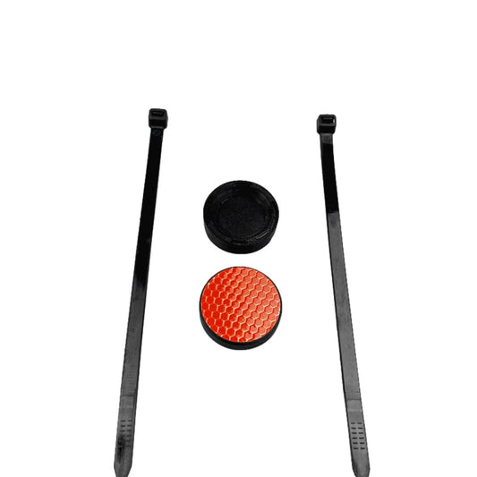 Mountain Bike Reflector Anti-theft Tracking Locator Hidden Bracket For AirTag(Red) by null