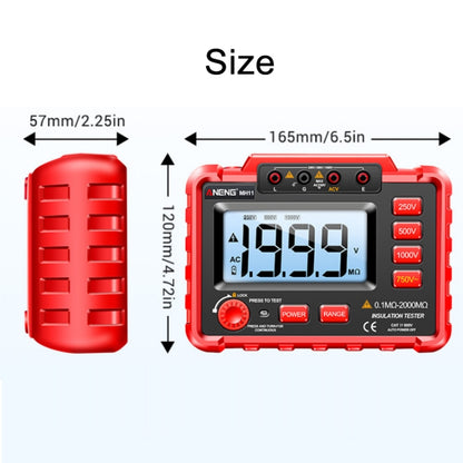 ANENG MH11 High Voltage Digital Insulation Resistance Voltage Tester(Red) - Consumer Electronics by ANENG | Online Shopping UK | buy2fix