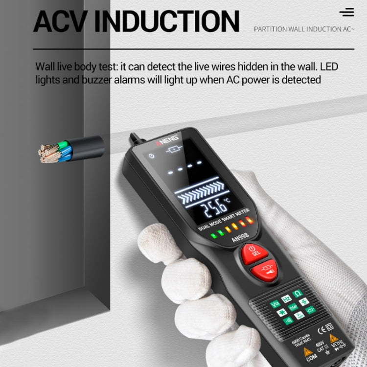 ANENG AN998 Smart Dual Mode Line Detection Induction Pen Multimeter - Consumer Electronics by ANENG | Online Shopping UK | buy2fix