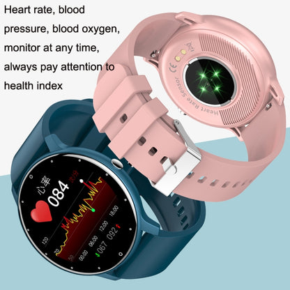 ZL02 Smart Heart Rate Blood Pressure Oxygen Monitoring Sports Pedometer Wireless Bluetooth Watch(Blue) - Smart Wear by buy2fix | Online Shopping UK | buy2fix