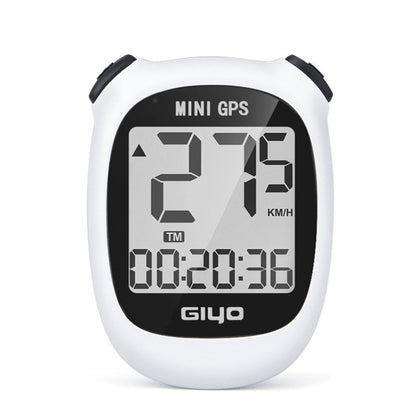 GIYO M3 LCD Display Bike GPS Cycling Computer Wireless Road Bicycle Stopwatch Velocimeter(White) - Speedometers by GIYO | Online Shopping UK | buy2fix