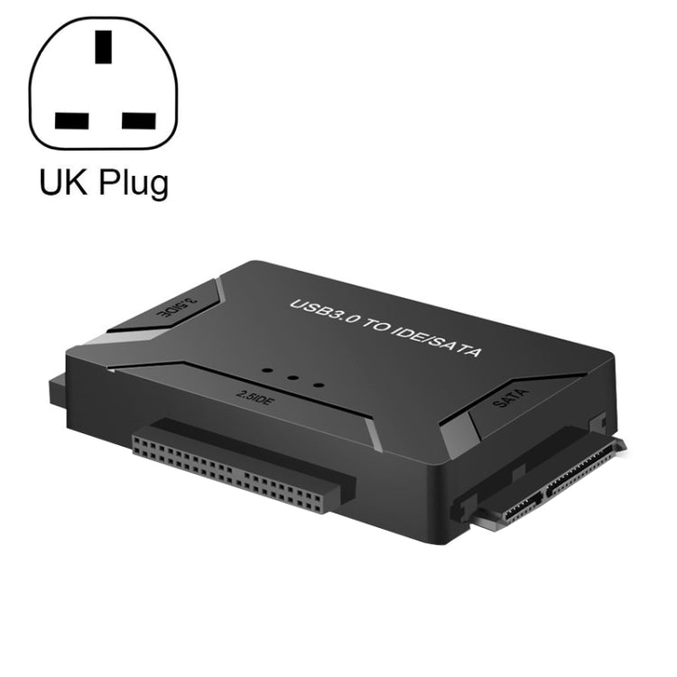 USB3.0 To SATA / IDE Easy Drive Cable Hard Drive Expanding Connector, Plug Specification: UK  Plug - USB to IDE / SATA by buy2fix | Online Shopping UK | buy2fix