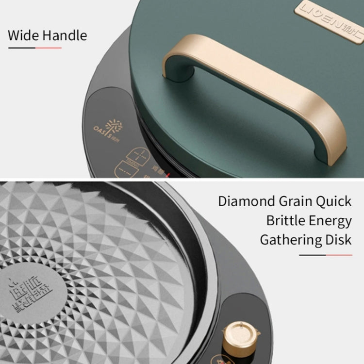 G-3 LIVEN Household Electric Baking Pan Automatic Pancake Maker, CN Plug(Green) - Home & Garden by buy2fix | Online Shopping UK | buy2fix