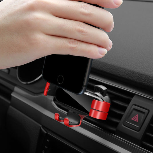 2 PCS Car Mobile Phone Buckle Bracket Outlet Gravity Support Invisible Navigation Holder(Red) - In Car by buy2fix | Online Shopping UK | buy2fix