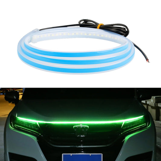 Car LED Streamer Decorative Hood Atmosphere Lights, Style: Monochrome Green Light(1.8m) - In Car by buy2fix | Online Shopping UK | buy2fix