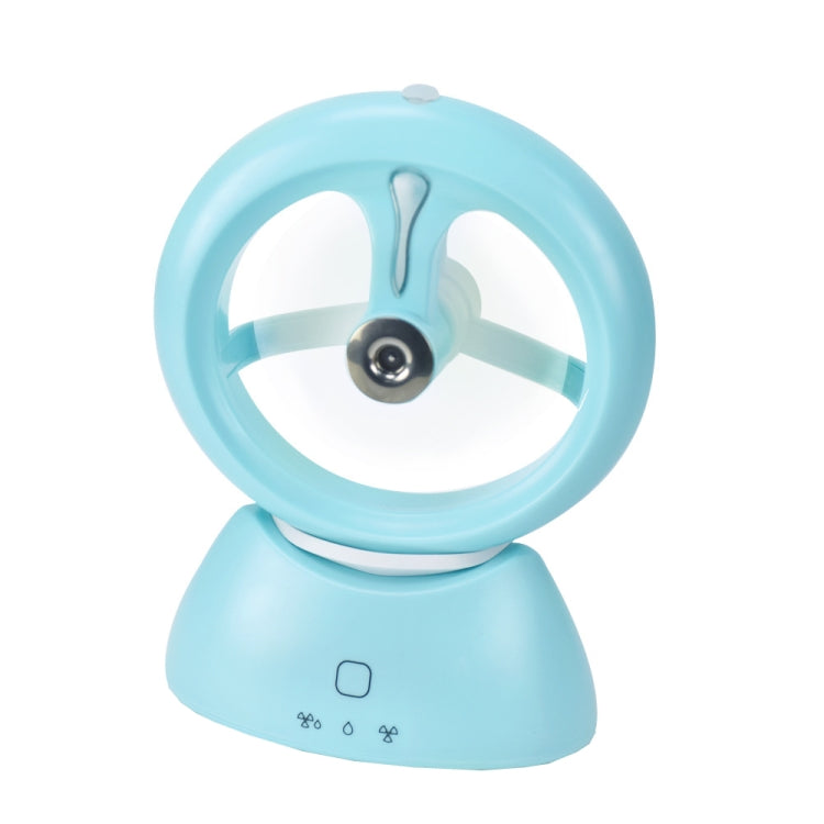 Mini USB Rechargeable Spray Fan Student Dormitory Office Desktop Mute Fan(Frosted Sky Blue) - Consumer Electronics by buy2fix | Online Shopping UK | buy2fix