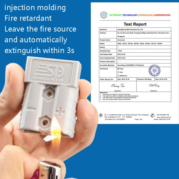SHENG EN DI Connector Lithium Battery Charge And Discharge Electric Plug(SG 50A 600V Gray) by buy2fix
