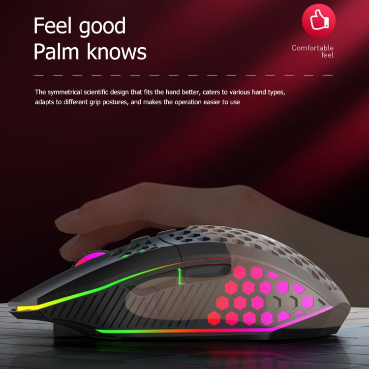 FMOUSE  X801 8 Keys 1600DPI Hollow Luminous Gaming  Office Mouse,Style: White Wired - Wireless Mice by FMOUSE | Online Shopping UK | buy2fix