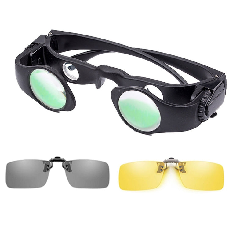 8x Fishing Binoculars Zoomable Telescope Glasses ,Style: Telescope+Gray Yellow Clip - Binoculars by buy2fix | Online Shopping UK | buy2fix