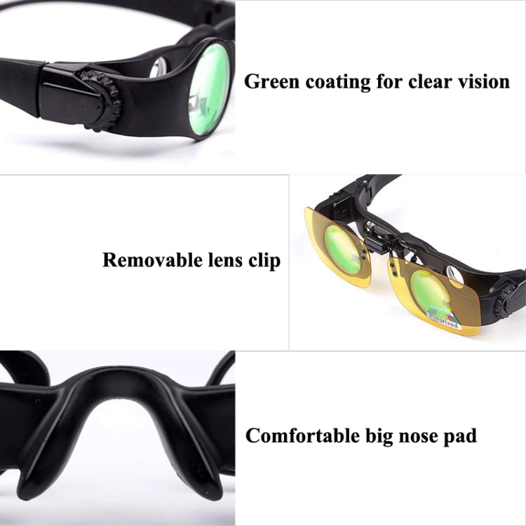 8x Fishing Binoculars Zoomable Telescope Glasses ,Style: Telescope+Three-color Clip - Binoculars by buy2fix | Online Shopping UK | buy2fix