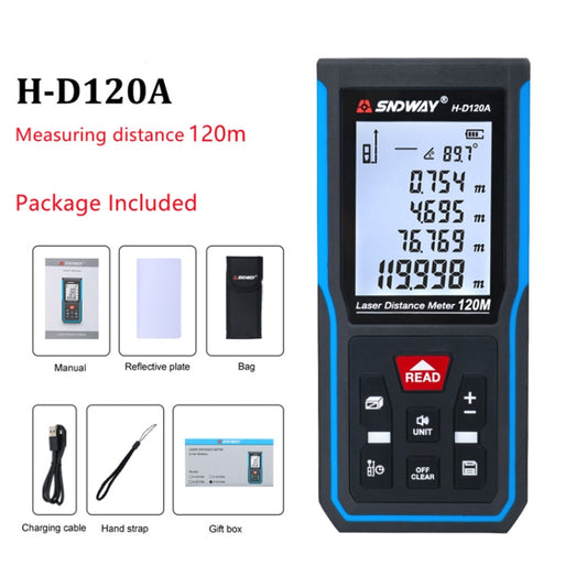 SNDWAY H-D120A Handheld Laser Rangefinder Infrared Measuring Instrument, Distance: 120m by SNDWAY