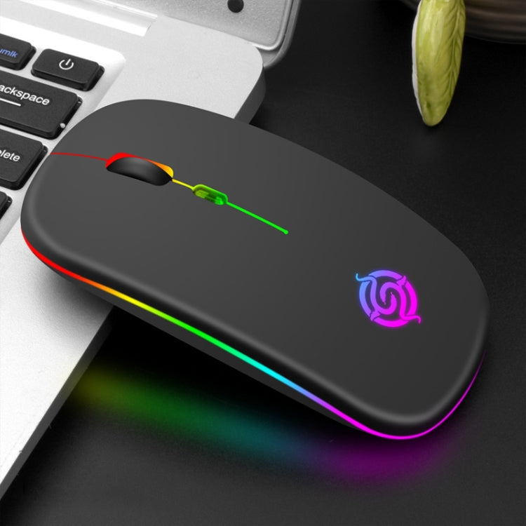 K-Snake BM110 RGB Lighting Effect Wireless Bluetooth Mouse(Black) - Wireless Mice by K-Snake | Online Shopping UK | buy2fix