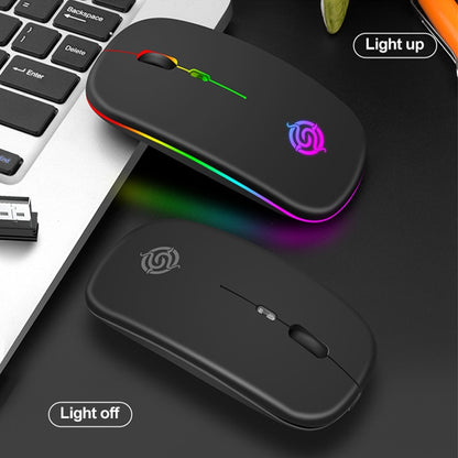 K-Snake BM110 RGB Lighting Effect Wireless Bluetooth Mouse(Black) - Wireless Mice by K-Snake | Online Shopping UK | buy2fix