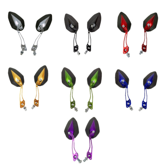 Aluminum Alloy Motorcycle Large-view Rearview Mirror Modification(Purple) by buy2fix